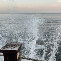 Waves on Dakar Harbour © Holly Baigent